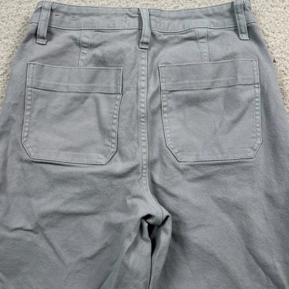 Madewell Curvy Slim Emmett Wide Leg Pants Womens 25 Cropped Pockets‎ Light Blue